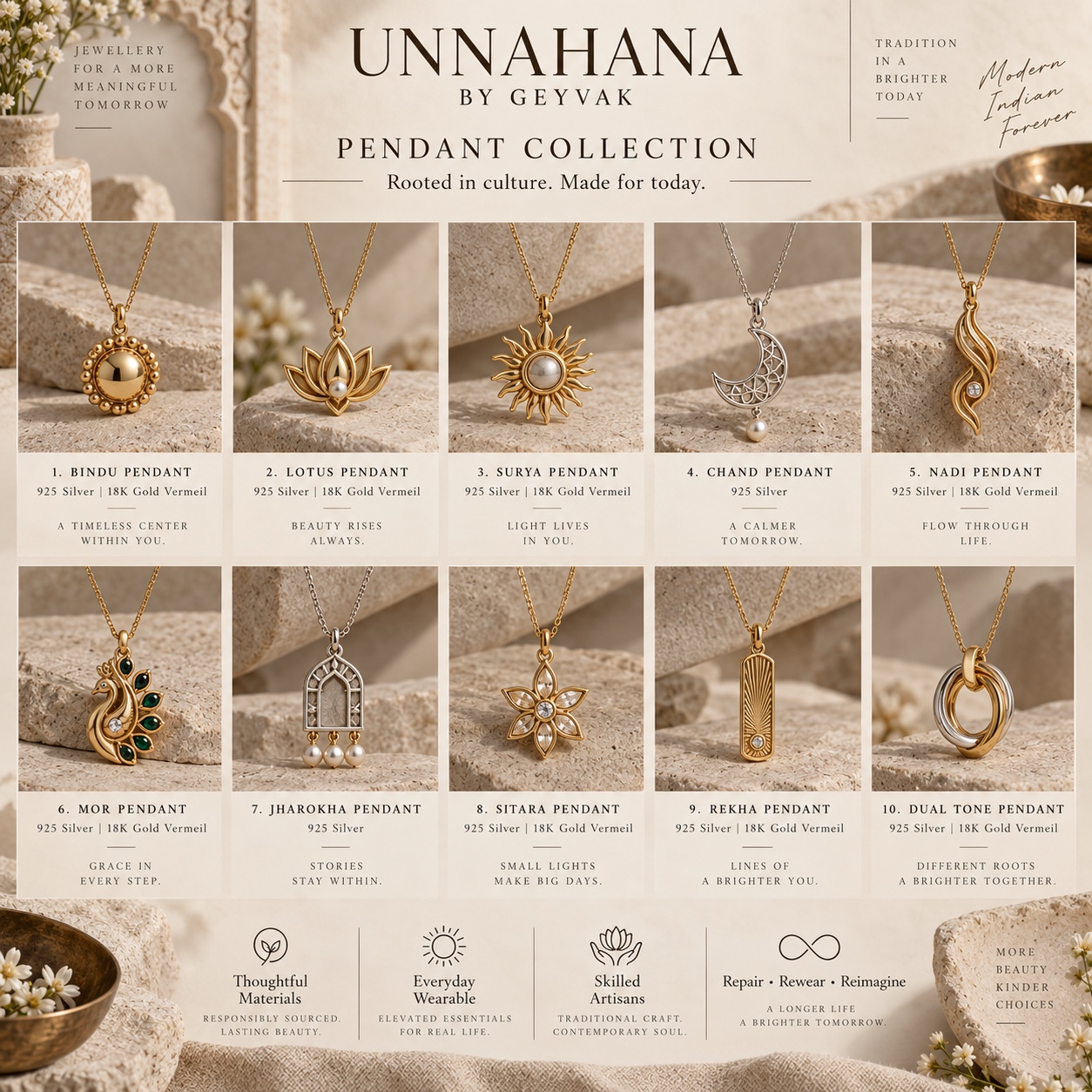 18K gold vermeil Small Elegant Earrings inspired by floral, celestial and flowing forms