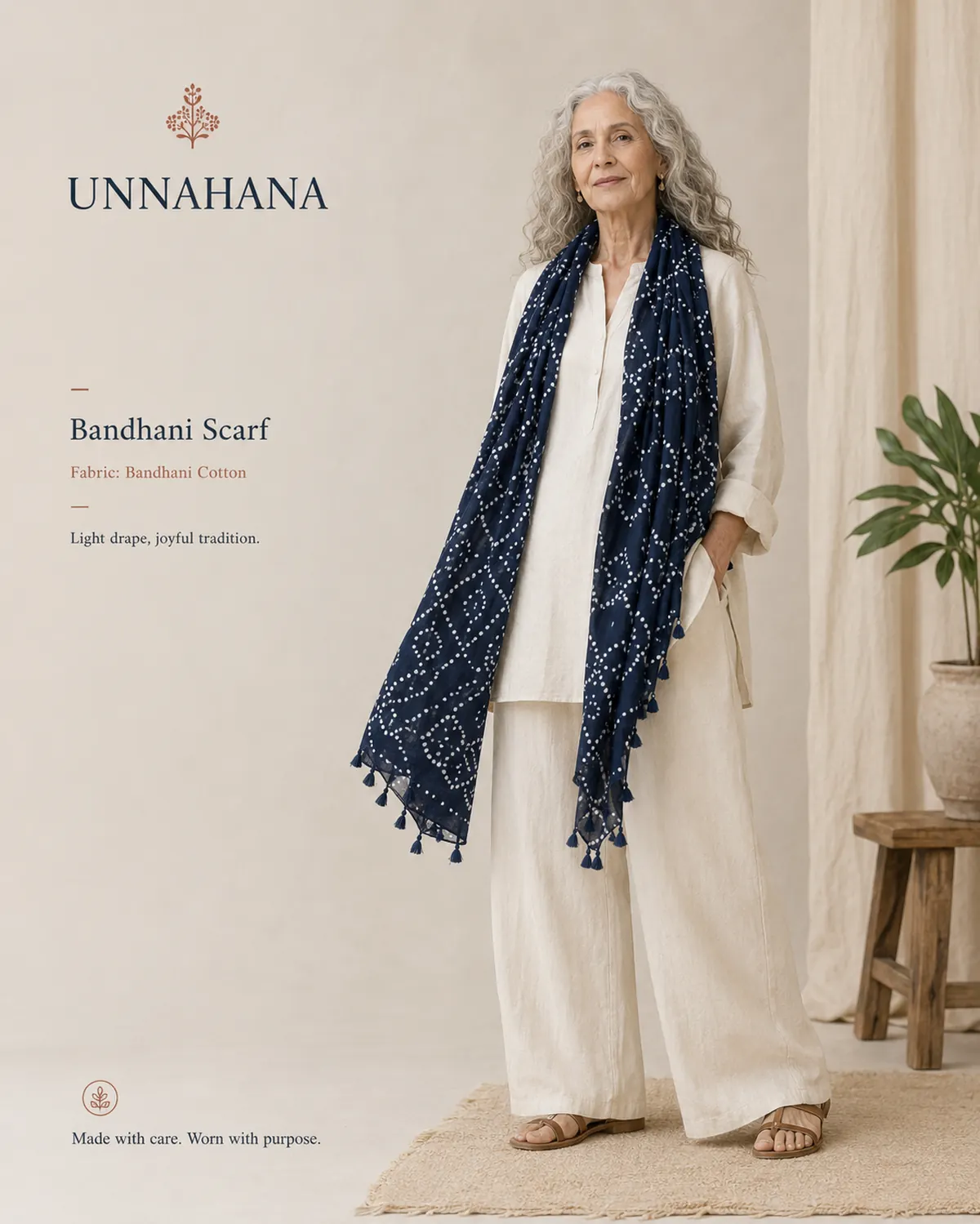 Patterned scarf concept